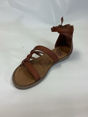 Blowfish Tan Strappy Ankle-Wrap Gladiator Sandals